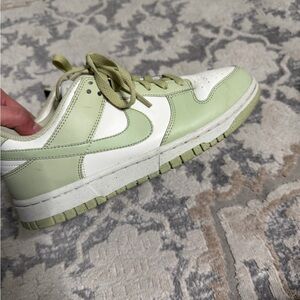 Nike Mint Green and White Athletic Shoes